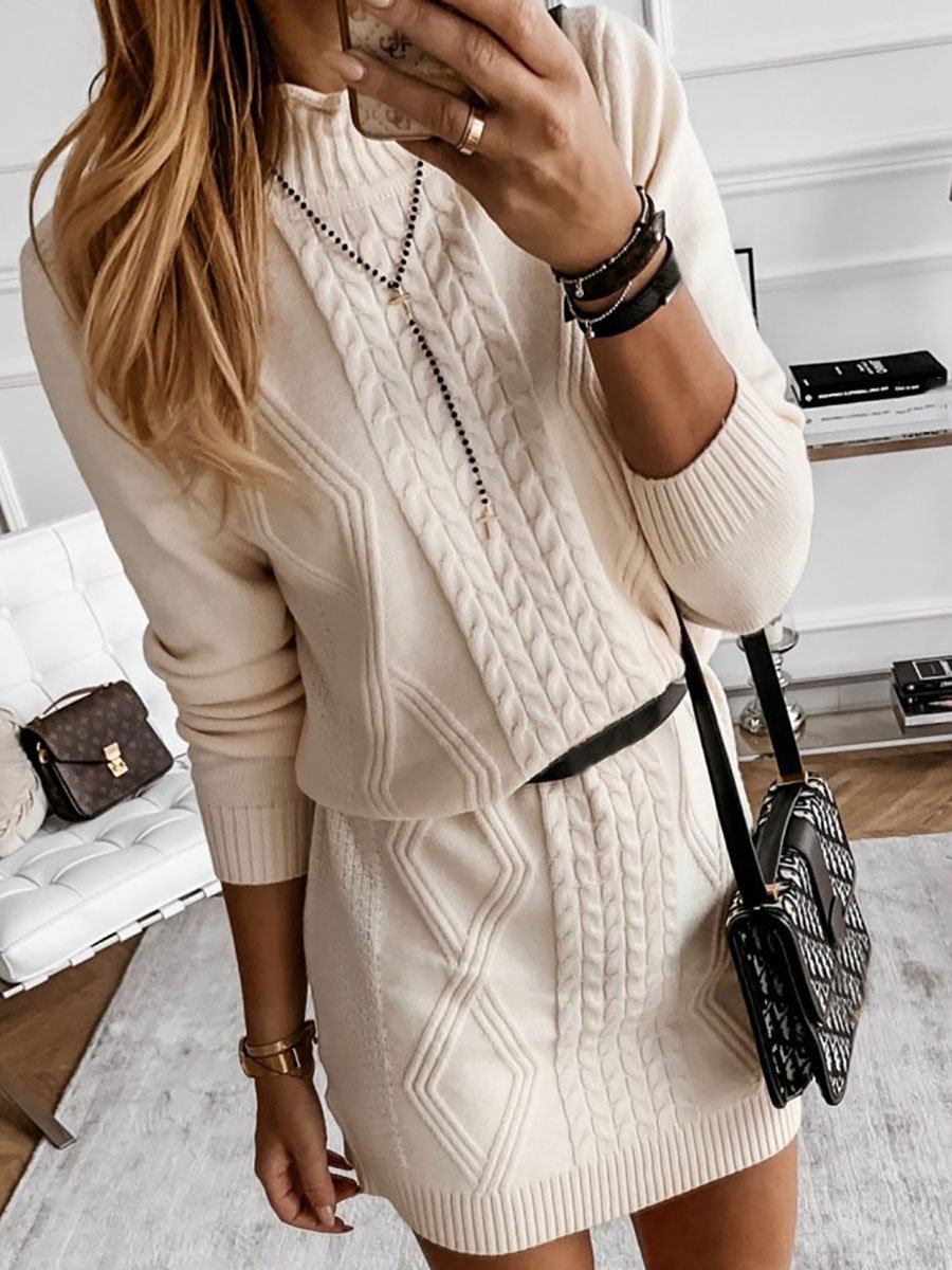  thdmladies Collar Long Sleeve  Dress thedmladies