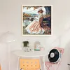 Victorian Girl-14CT Stamped Cross Stitch 50*50cm/19.69*19.69in