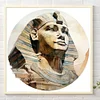 Diamond Painting -DIY Round Partial AB Drill Sphinx（35x35cm）