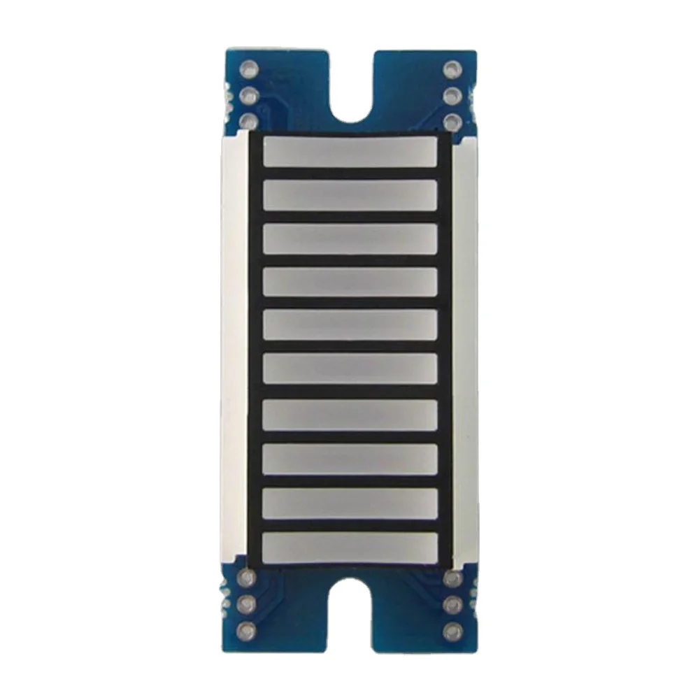 Lithium Battery Power LED Bar Meter 27mm Active Single Beam Meter LED Bar Graph 10 Segment Battery Indicator Module
