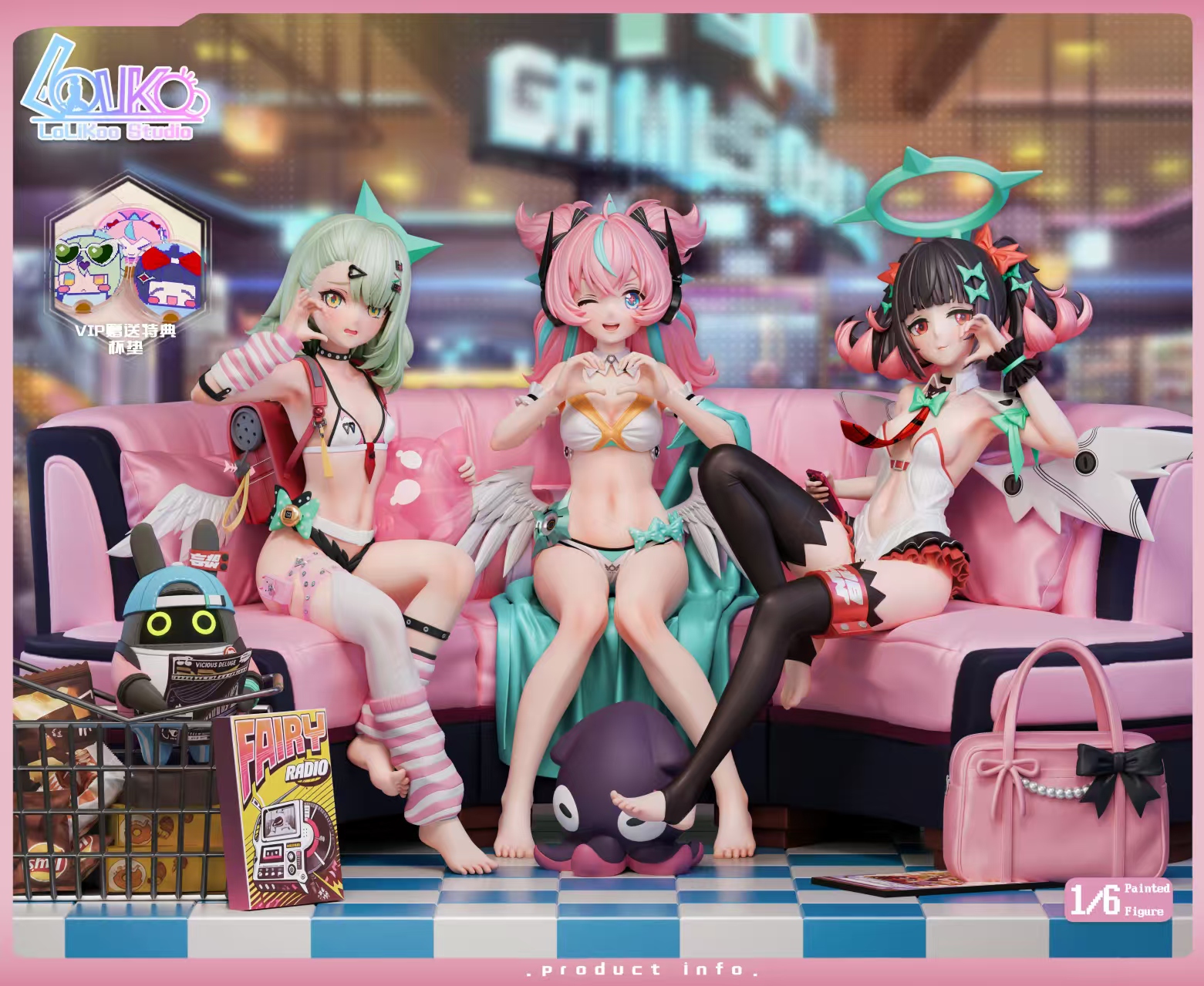Lolikoo Studio - Sunna X Aria X Nangong Yu Zenless Zone Zero 1/6 Statue(GK)-