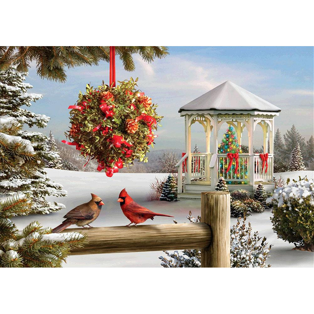 

50*40CM - Round Drill Diamond Painting - Christmas, 501 Original
