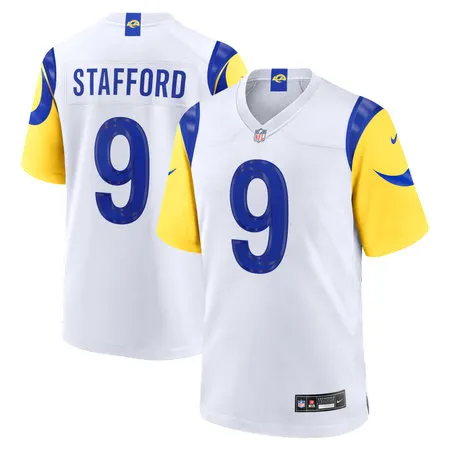 Youth Los Angeles Rams #9 Matthew Stafford Nike White Game Player Jersey