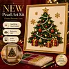 Framed Christmas Tree - Pearls Painting Kit DIY Diamond Painting Pearl Dot Crafts 20x20CM