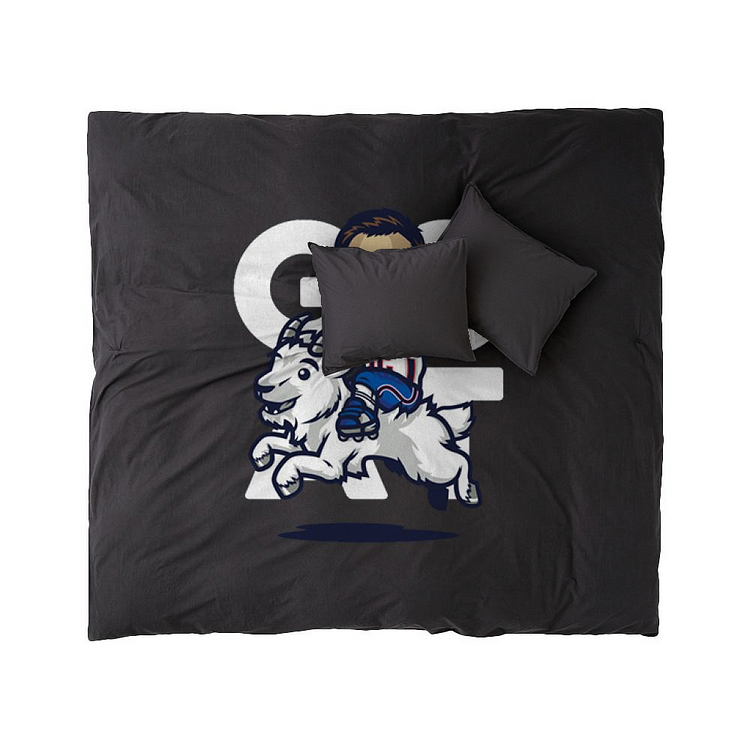 Tom Brady Rides A Goat, Football Duvet Cover Set