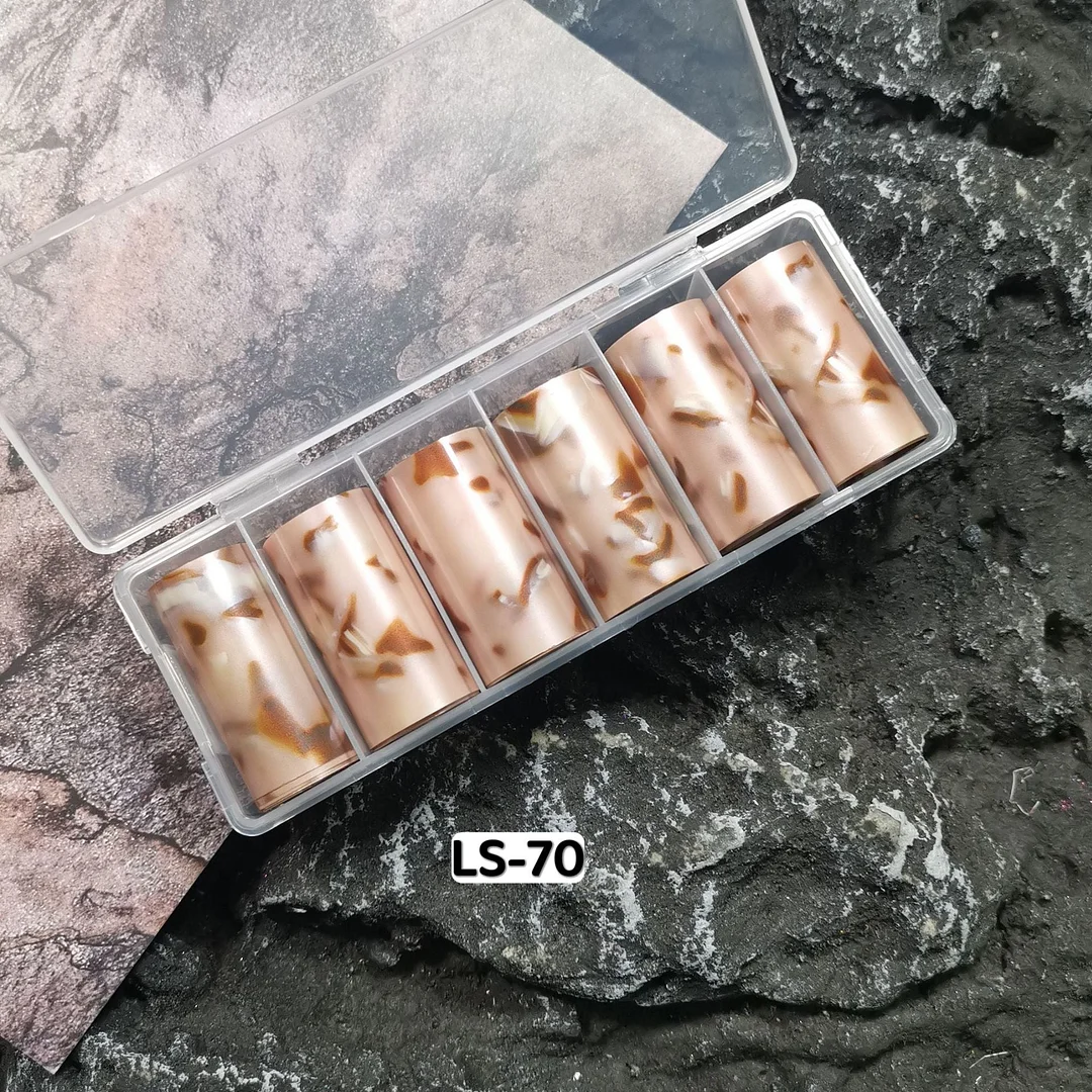 3pcs Tortoiseshell Amber Nails Foils Tortoise Shell Nail Art Transfer Foil Decals Wraps Tips Nail Manicure Decorations 4*100cm-Nail Inspo