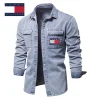 2025 Tommy Hilfiger kurtka jeansowa męska modna casualowa kurtka nowy styl