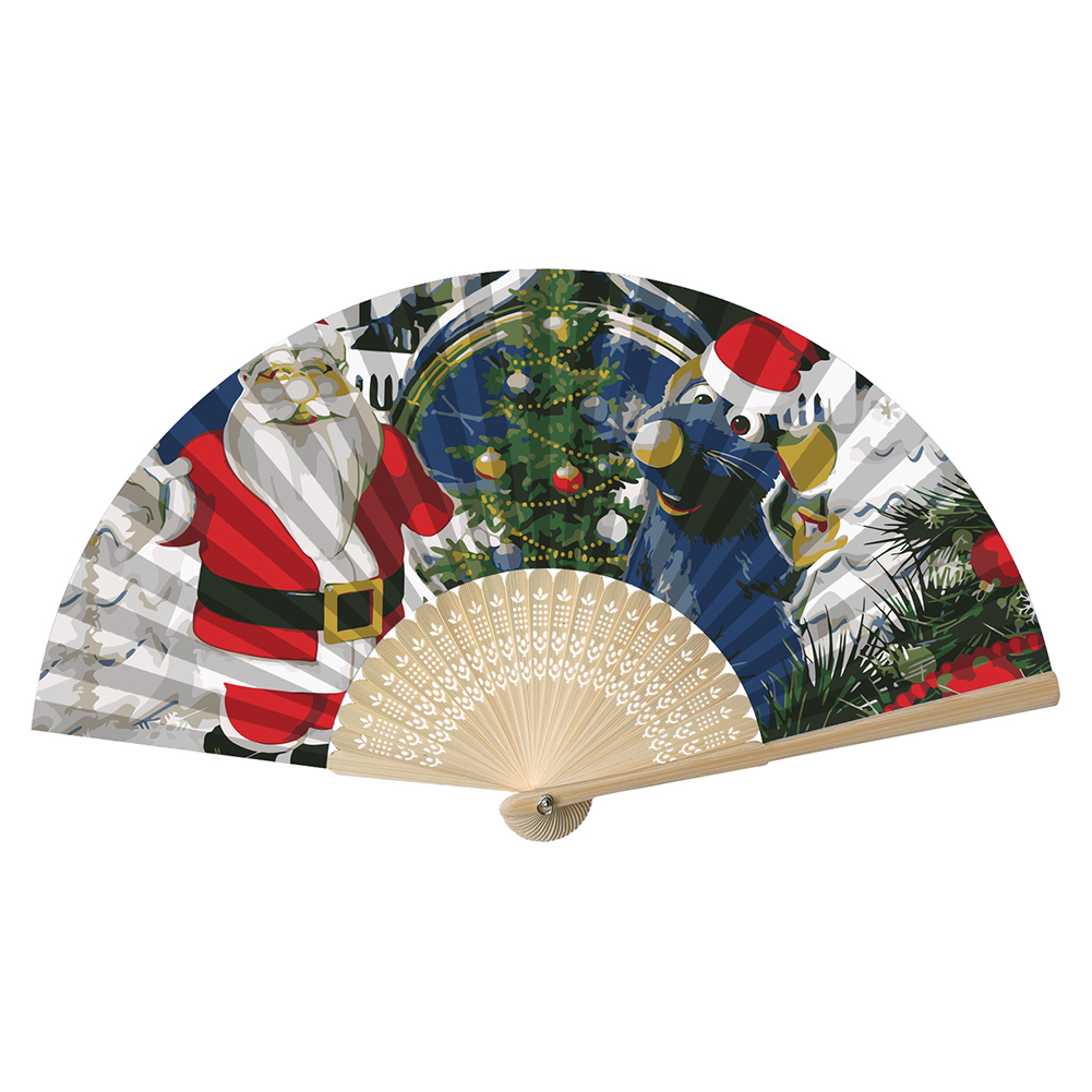 

Santa Animal - Paint By Numbers - Folding Fan, 501 Original