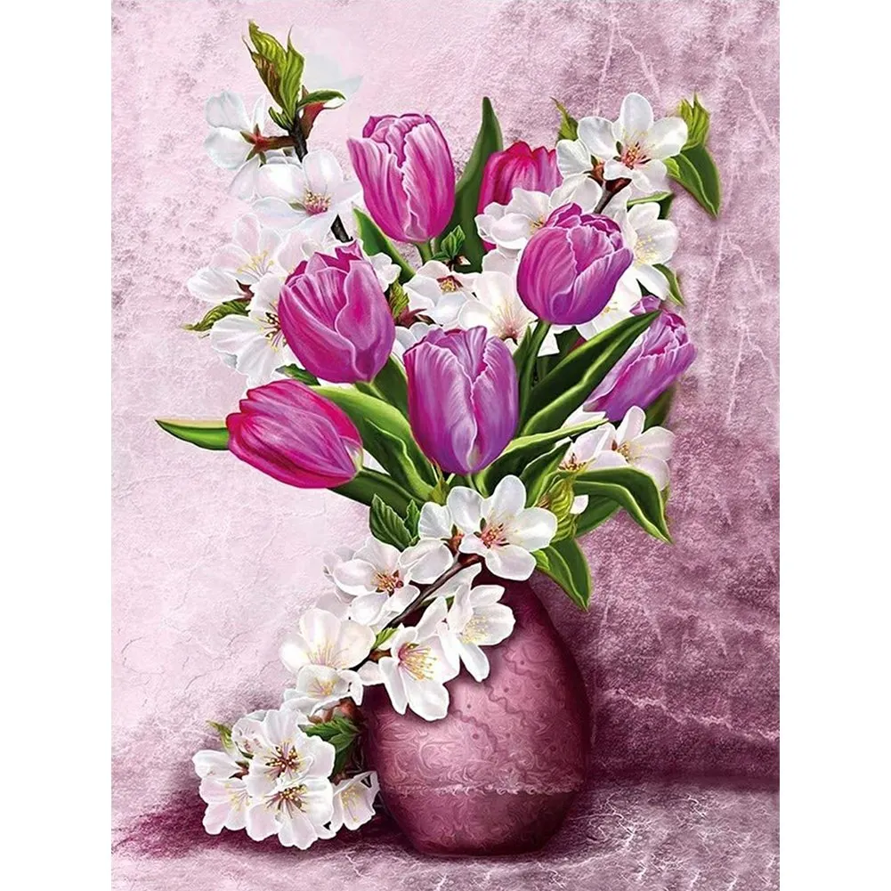 Diamond Painting - Full Round/Square Drill - Flower(30*40 - 50*60cm)