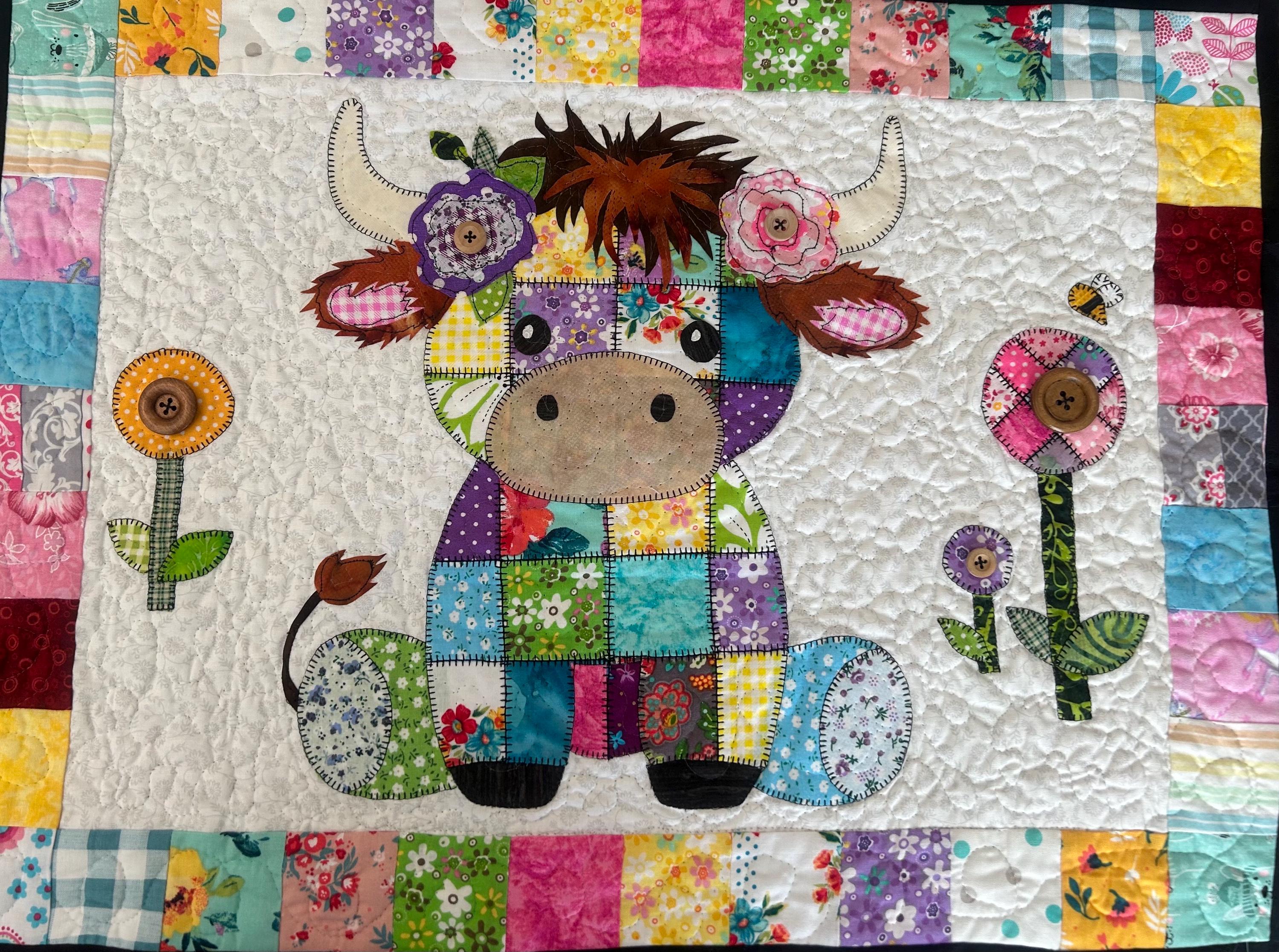 patchwork-highland-cow-quilt-templates-instructions