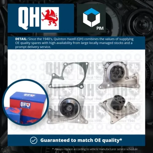 Water Pump fits DACIA DOKKER 1.5D 2012 on Coolant QH Genuine Quality Guaranteed Parts