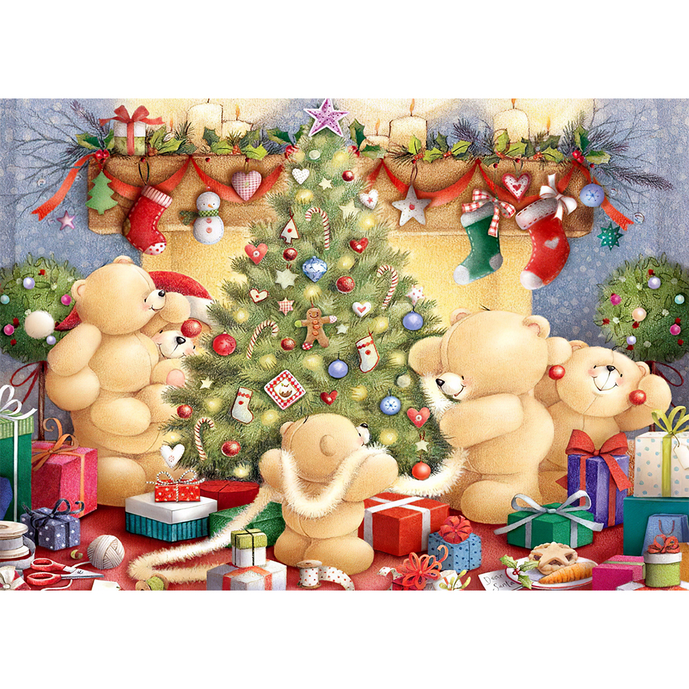 

Bear Toy - Round Drill Diamond Painting - 40*30CM, 501 Original