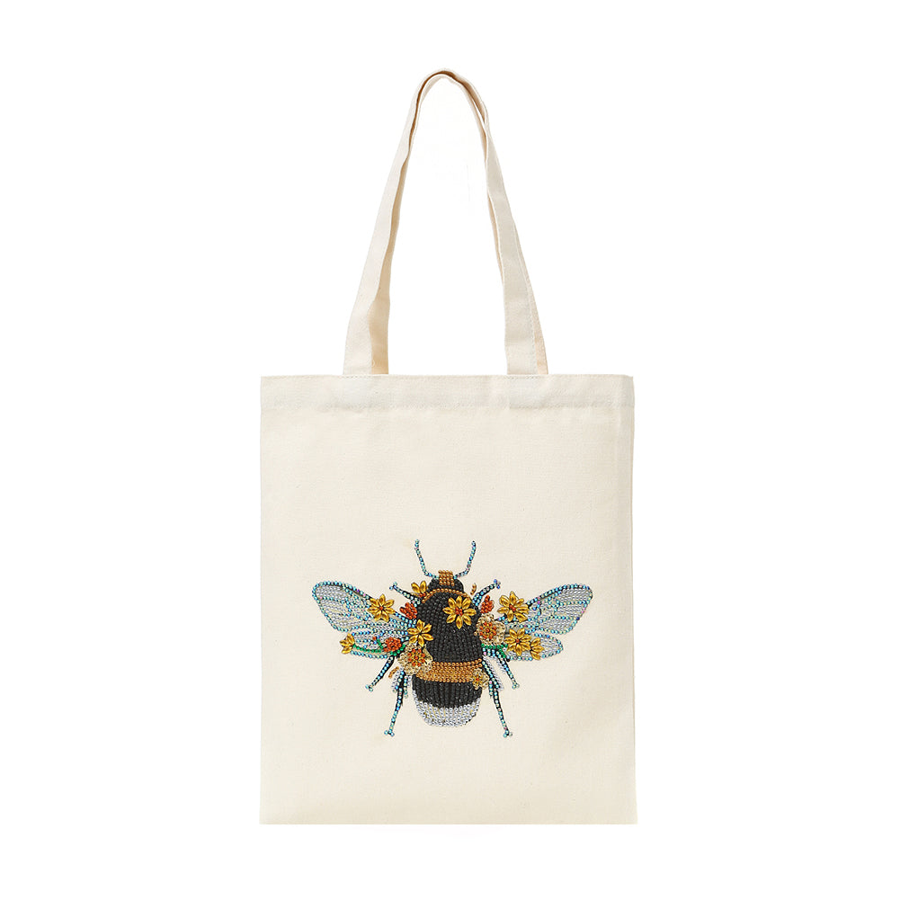 DIY Bee Diamond Painting Shopping Tote Bags Mosaic Kit Art Drawing (BB013) gbfke