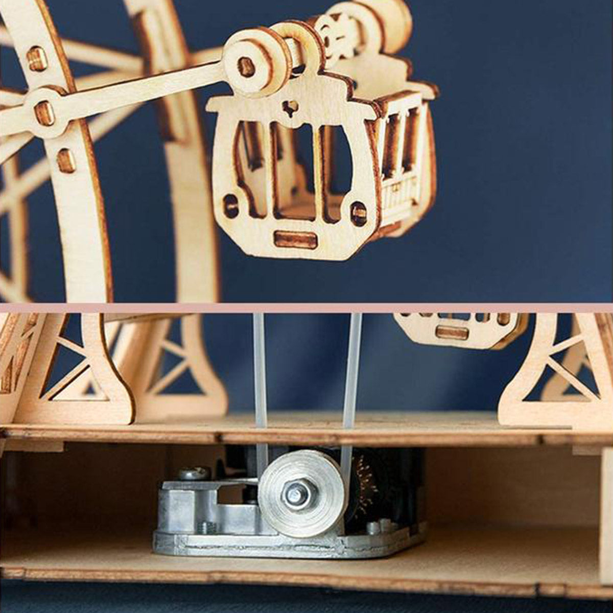 Wooden Mechanical Puzzle Ferris Wheel –