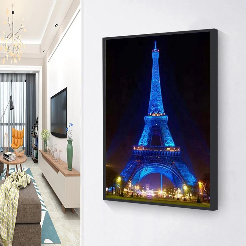 Diamond Painting - Full Round Drill - Eiffel Tower(30*40cm)