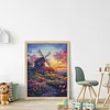 Windmill And Hut-14CT Stamped Cross Stitch Egyptian Cotton 30*40cm/11.81*15.75in tapestrymarket