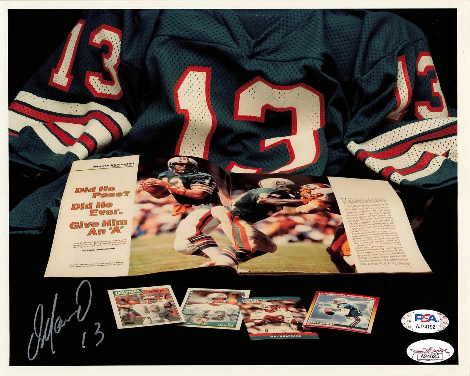 Dan Marino signed 8x10 Photo Poster painting PSA/DNA Miami Dolphins Autographed