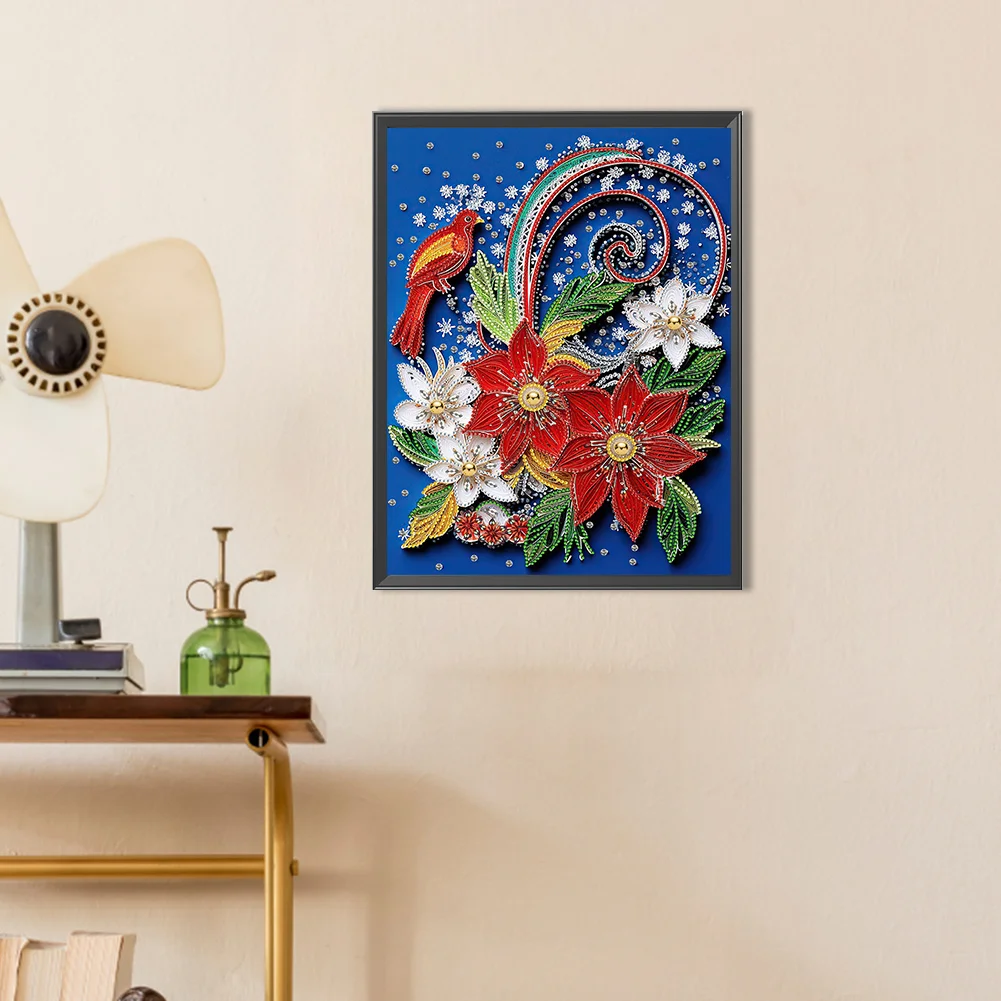 Diamond Painting - Partial Special Shaped Drill - Flower(Canvas|30*40cm)