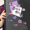 12pcs DIY Diamond Painting American Flag Refrigerator Magnets
