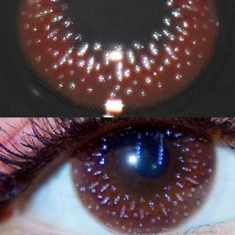Starry dark brown (12 months) contact lenses