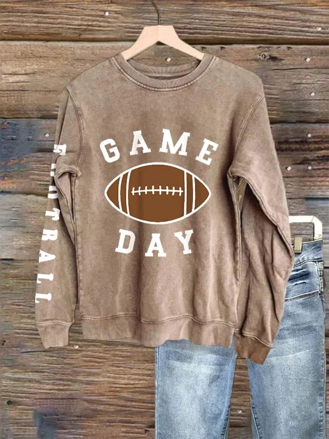 Women's Football Lover Gameday Casual Sweatshirt socialshop