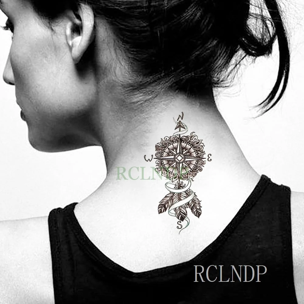 Waterproof Temporary Tattoo Sticker Marine Pirate Anchor Fake Tatto Flash Tatoo Tatouage Wrist Foot Hand Arm For Girl Women Men