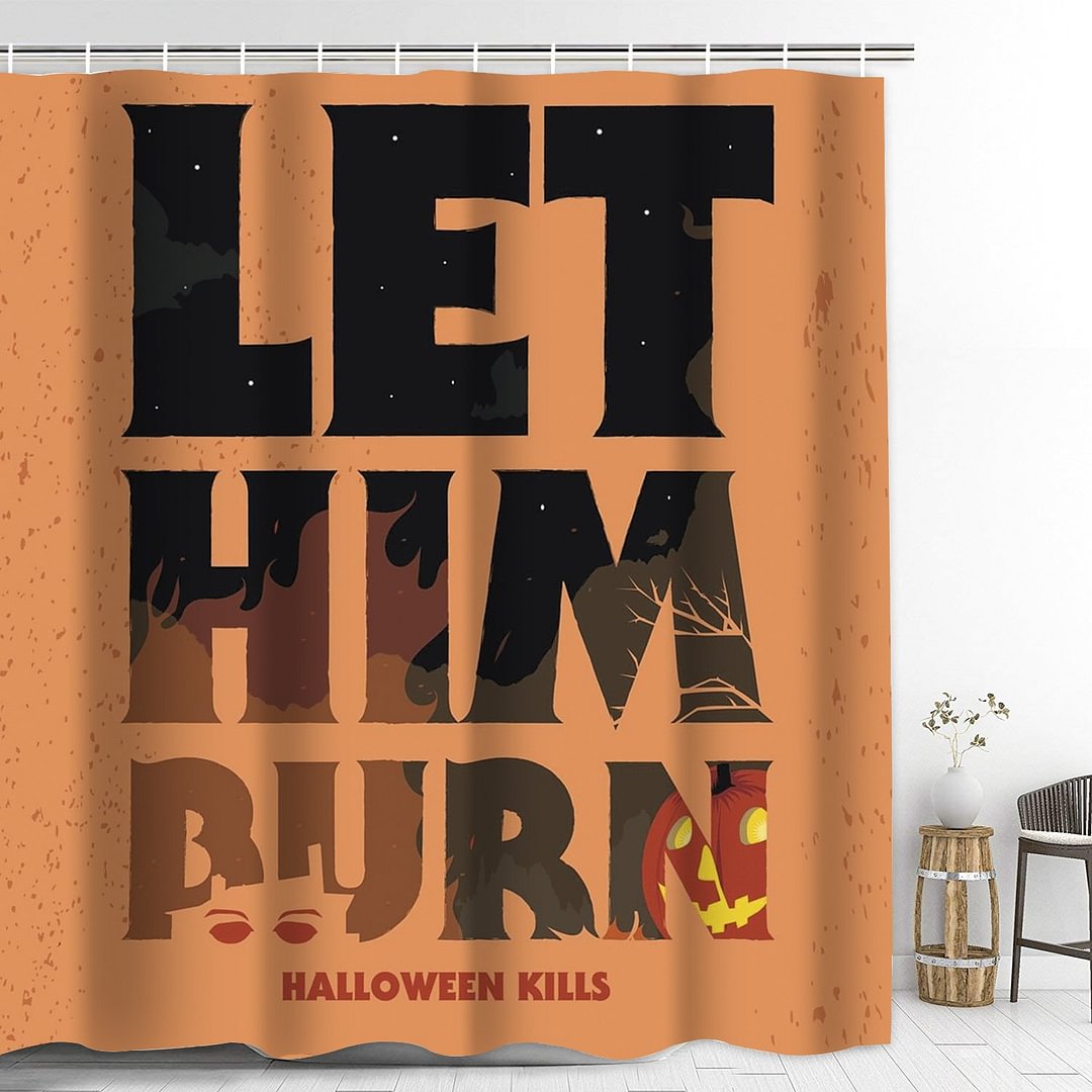 Halloween Kills Shower Curtain with Hooks Thicken Waterproof Home Decoration