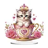 Tasse &Agrave; Th&eacute; Chaton-Bricolage Ornement