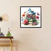 (30*30cm)Dragonfly Flower Books - Square AB Drill Diamond Painting