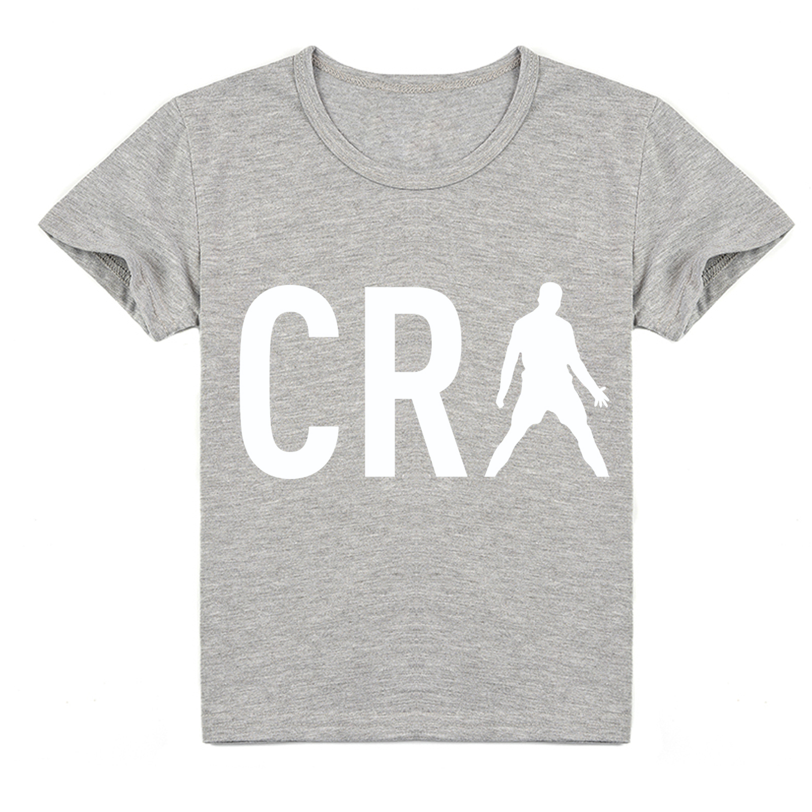 Mayoulove Unisex Cristiano Ronaldo Short Sleeve T-Shirt for Kids - Perfect Gift for Soccer Fans-Mayoulove