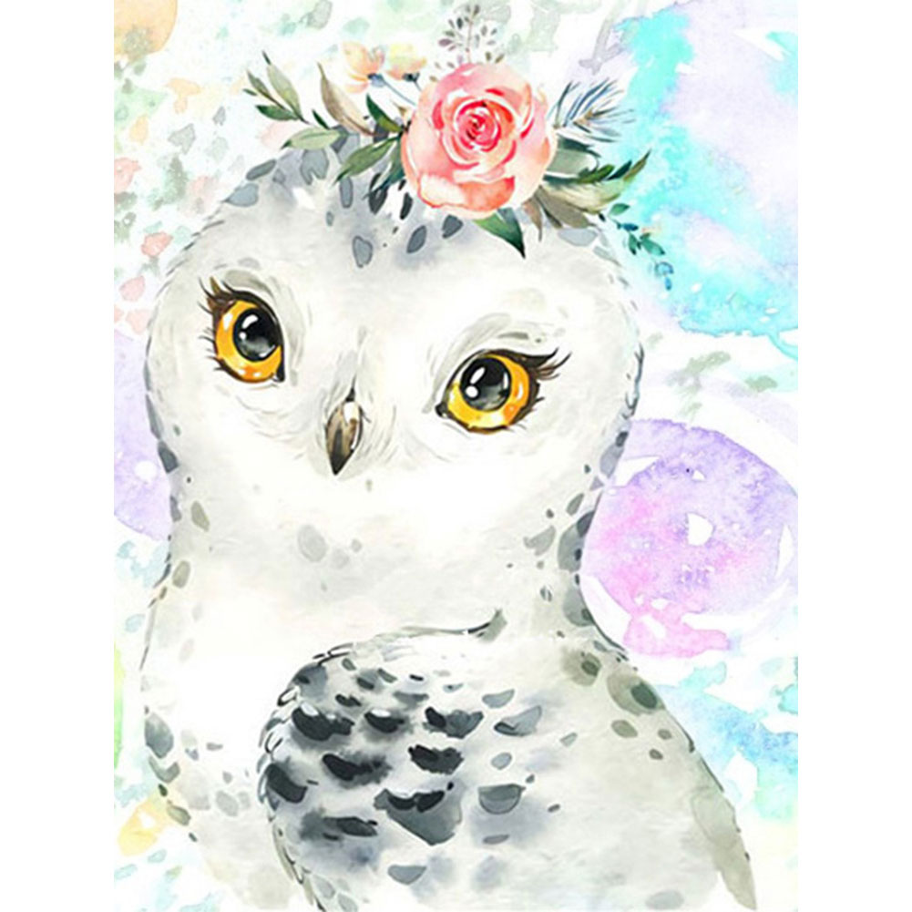 

Cartoon Owl - 11CT Stamped Cross Stitch - 36*36CM, 501 Original