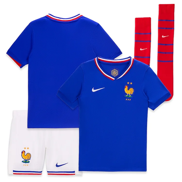 Frankreich Heimtrikot Kinder Minikit UEFA EM 2024