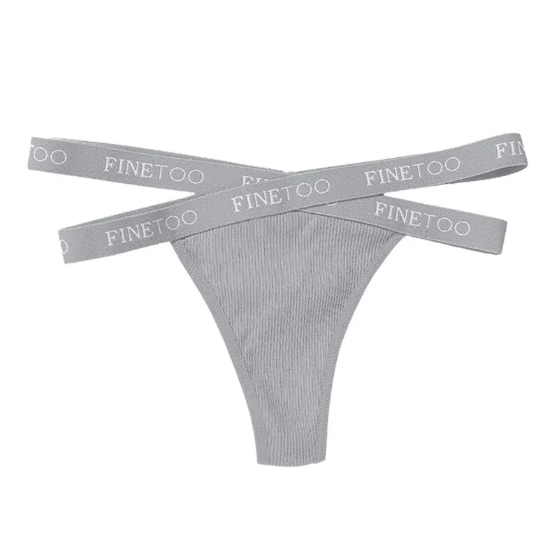 Billionm G-string Cotton Panties Low-Waist Women's Underwear Sexy Lingerie Cross Belt Briefs Female Underpants Girls Thong Panties