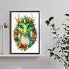 (40*60cm)Dinosaur on a Garland -  Full Round Drill Diamond Painting