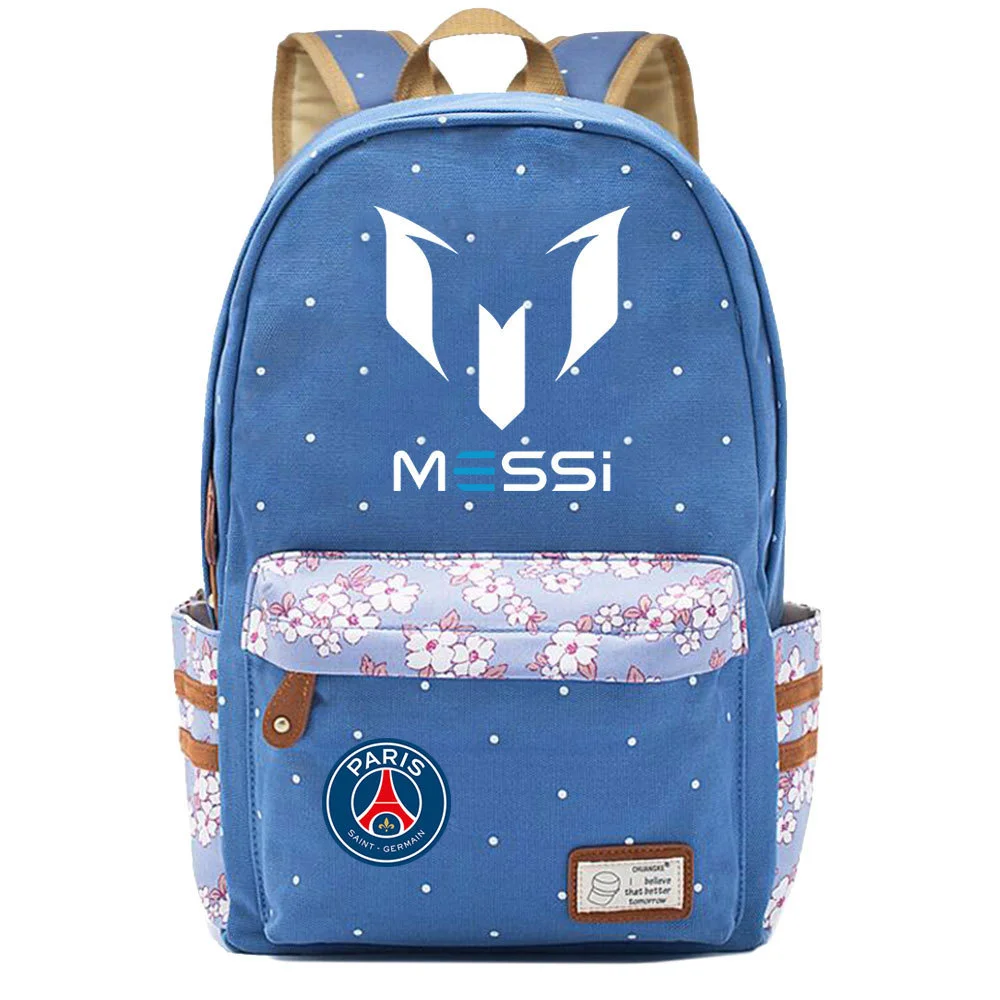 Buzzdaisy Get your child ready for school with Lionel Messi Print Backpack - Large Capacity, Stylish and Perfect for Leisure Travel