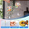 2pcs Flower Bunny Diamond Painting Double-sided Crystal Window Suncatcher Craft Set Birthday Gifts Home Garden Decor Hanging Kit