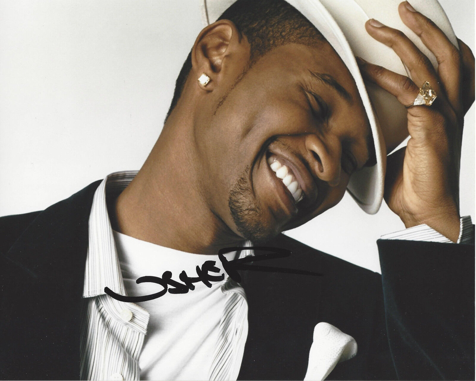 SINGER USHER RAYMOND HAND SIGNED AUTHENTIC 8X10 Photo Poster painting w/COA ATLANTA R&B LEGEND