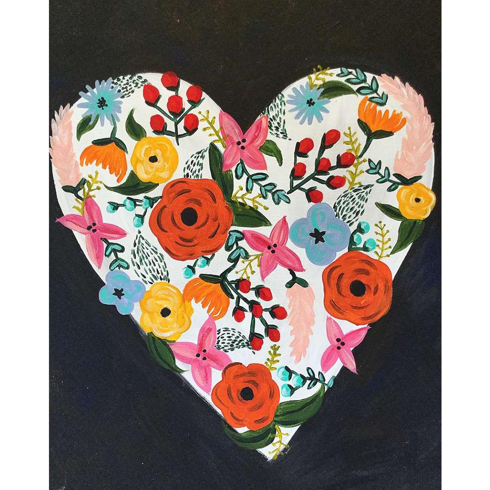 

Heart - Round Drill Diamond Painting - 30x40cm, 501 Original