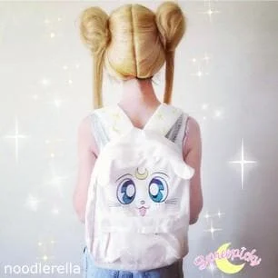 Sailor Moon Artemis Fluffy Plush Backpack SP140506