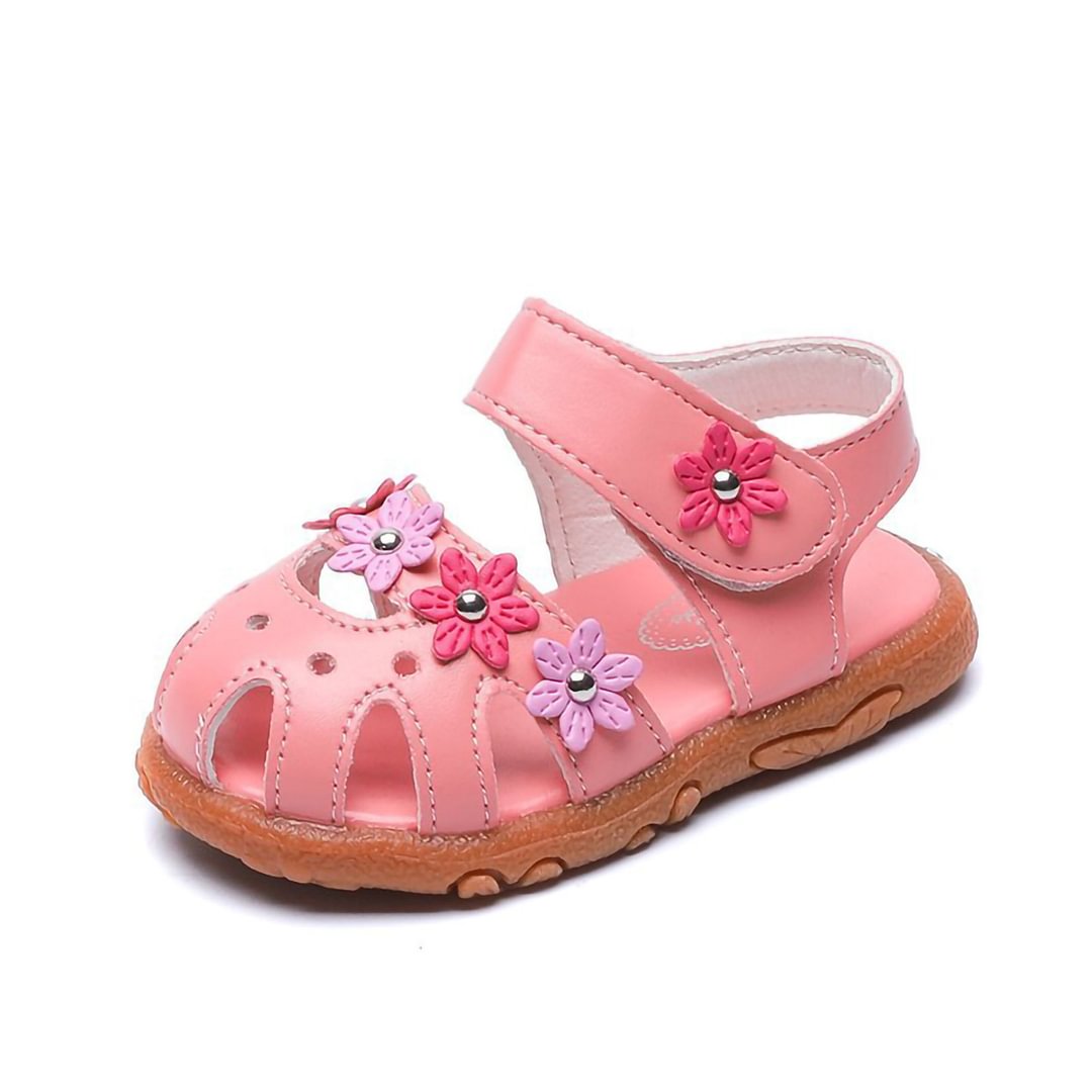 Letclo™ 2021 Summer Girls Cherry Closed Toe Toddler Infant Kids Princess Frist Walkers Baby Shoes letclo Letclo