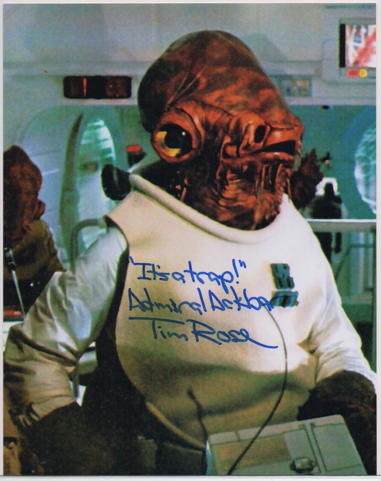 TIM ROSE signed Star Wars ROJ 8x10 Photo Poster painting AUTOGRAPH auto ACOA IT'S A TRAP!