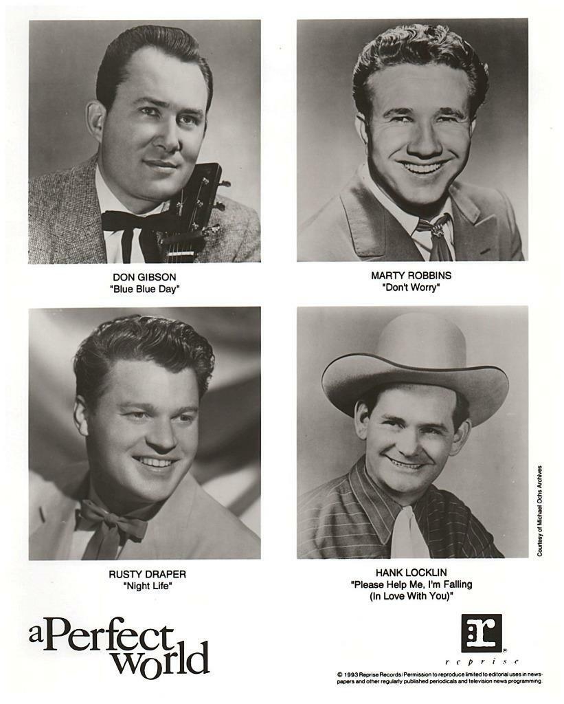 Marty Robbins and Don Gibson 8x10 Picture Photo Poster painting Gorgeous Celebrity #1