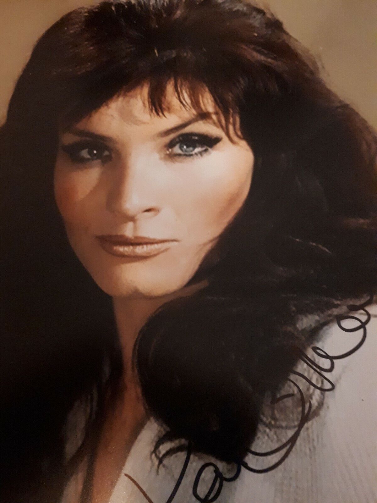 KATE O'MARA SIGNED COLOUR 8 X 10 Photo Poster painting 1970 FILM THE HORROR OF FRANKENSTEIN