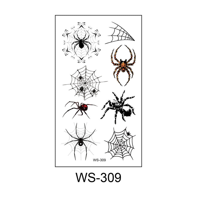 Halloween Spider PVC Tattoos & Body Art 1 Piece