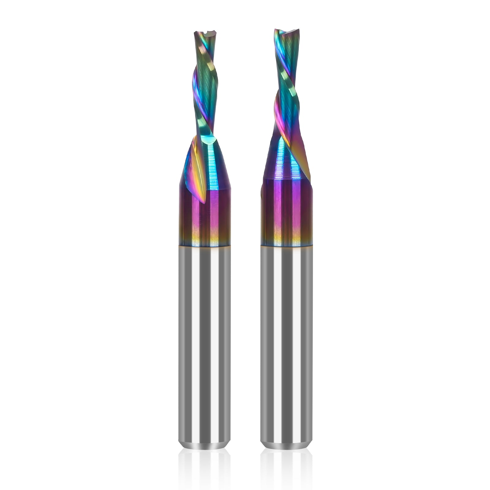 LUNYEE 2Pcs Downcut Spiral Router Bits 1/4 inch Shank,1/8 Inch Cutting Diameter