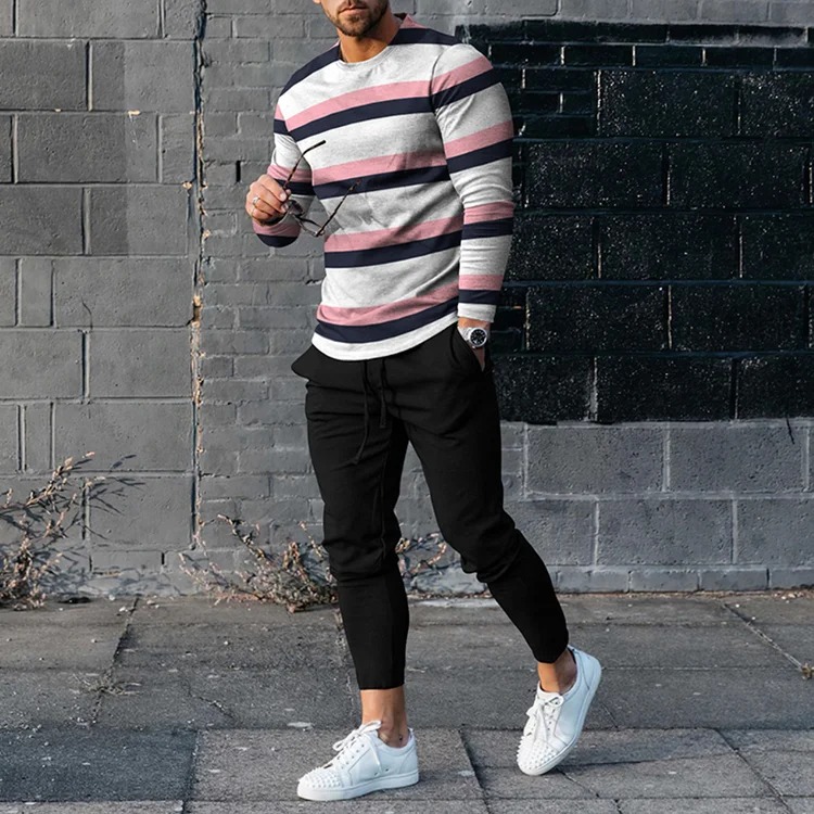 Men's Casual Printed Set.