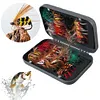 Bionic Insects Flies with Box Fly Fishing Lures Artificial Bait for Trout(65pcs)