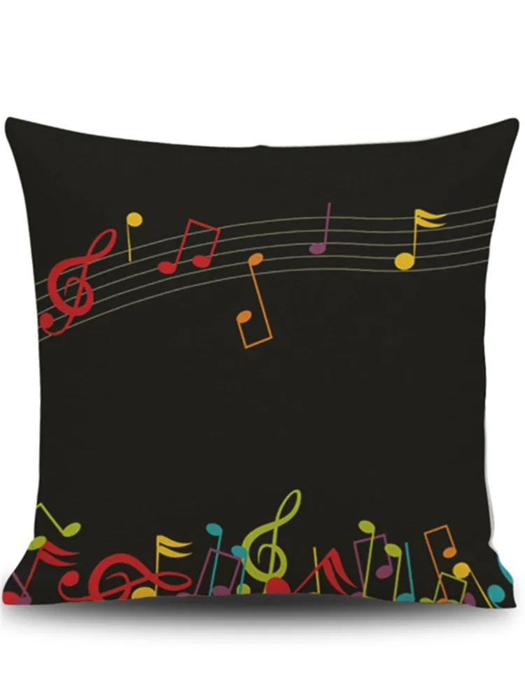 Music Lover Notes Art Linen Pillowcase