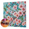 Framed Diamond Painting - Special Shaped - Peach Blossom(25x25cm)