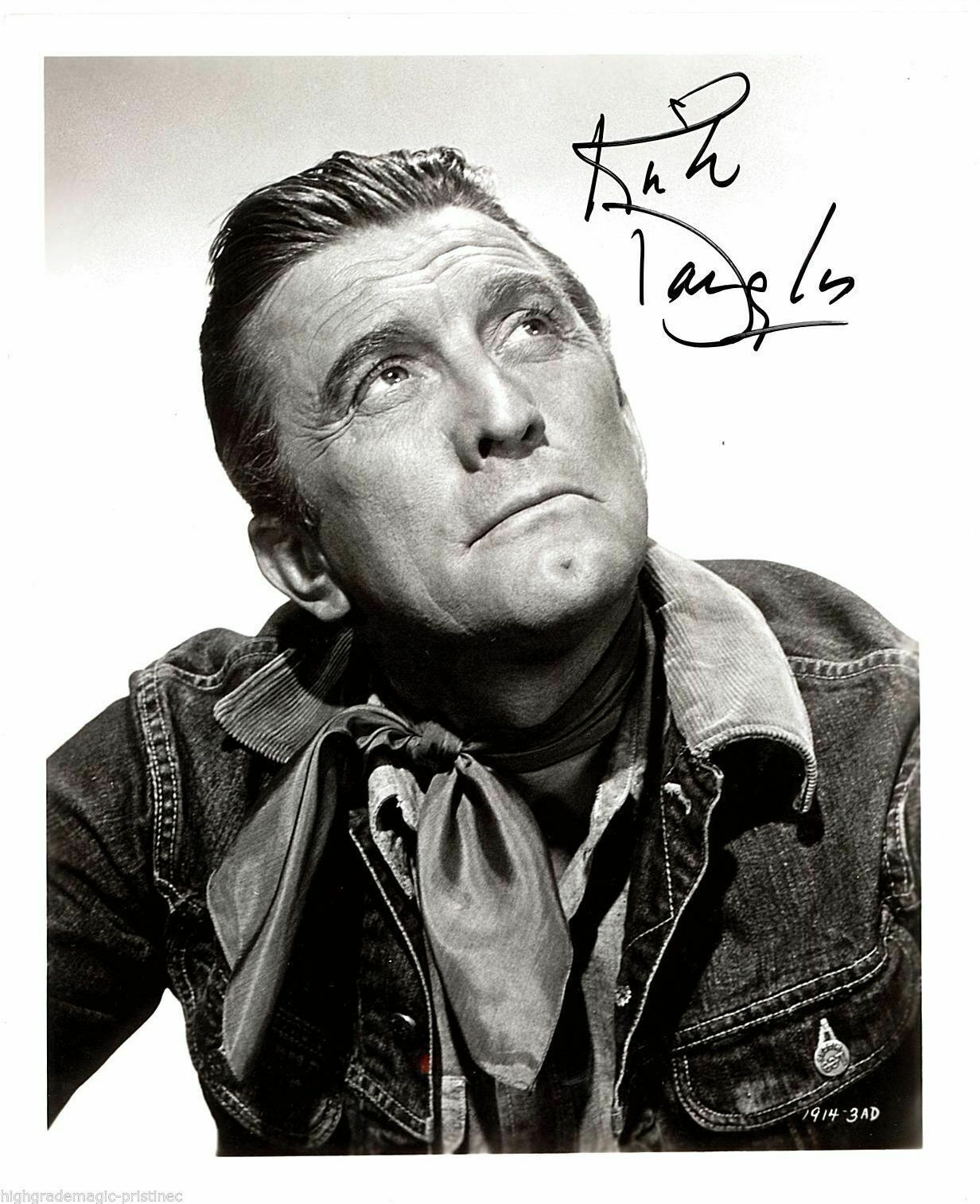 KIRK DOUGLAS (DECEASED) KIRK DOUGLAS SIGNED 8X10 JSA AUTHENTICATED COA #N38837